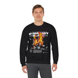 Currency Blaze Burning Money Graphic Unisex Heavy Blend Crewneck Sweatshirt Bold Streetwear Flame Cash Statement Urban Pullover