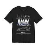 Blue Track Ready Performance Coupe Artwork Unisex Heavy Cotton Tee High Speed Racing Inspired Streetwear Graphic Shirt For Car Enthusiasts And Motorsport Art Fans