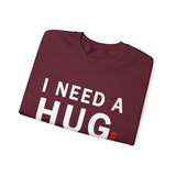 I Need A Huge Amount Of Money Unisex Crewneck Sweatshirt Funny Motivational Graphic Pullover Entrepreneur Hustle Wealth Inspired Casual Streetwear