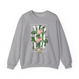 Mother Floral Crewneck Sweatshirt Comfortable Unisex Pullover Bold Typography Botanical Graphic Streetwear Gift For Mom Mother’s Day Birthday Cozy Everyday Wear