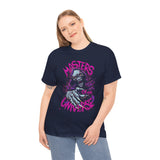 Masters Of Power Realm Unisex Heavy Cotton Tee Cosmic Skull Energy Design Fierce Warrior Spirit Streetwear For Dark Fantasy Lovers And Fearless Achievers