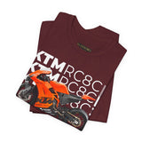 KTM RC 8C Track Inspired Unisex Heavy Cotton Tee Racing Superbike Graphic Streetwear Motorsport Fan T Shirt