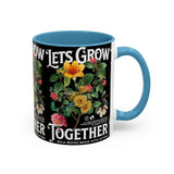 Heart Flower Accent Coffee Mug Bold Anatomical Heart Floral Design Motivational Ceramic Cup Empowering Symbol of Love Strength and Vitality Perfect Gift for Coffee Lovers Friends Birthdays Office Desk and Cozy Tea Moments