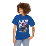 Aliens Exist UFO Graphic Unisex Heavy Cotton Tee Sci Fi Streetwear T Shirt Extraterrestrial Space Alien Design