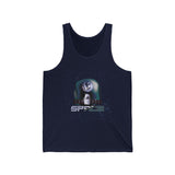 Space Exploration Tank Top Unisex Jersey Sleeveless Shirt Galaxy Earth Spaceship Astronomy Inspired Cosmic Science Lover Nerd Geek Astronaut Fitness Tee