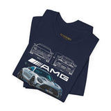 Silver Performance Coupe Front View Art Unisex Tee Luxury Speed Streetwear Automotive Graphic Shirt