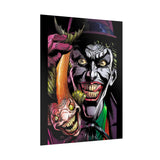 Jocker Sinister Grin Glossy Poster Dark Gothic Wall Art Psychological Expression Bold Horror Design Cinematic Home Decor Collector Piece For Visionary Creatives And Fearless Souls