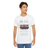 Ford Mustang Classic 1965 Fastback Muscle Car Illustration Unisex Heavy Cotton Tee Retro Collector Streetwear Gift Shirt