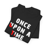 Unisex Once Upon A Time There Lived A Ghost T Shirt Horror Graphic Tee Spooky Paranormal Gothic Halloween Inspired Scary Storytelling Streetwear Top