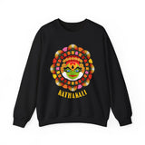 Kathakali Crewneck Unisex Sweatshirt Heavy Blend Pullover Kerala Traditional Dance Art Graphic Indian Culture Onam Festival Malayalam Heritage Design