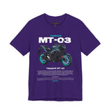MT03 Inspired Lightweight Street Motorcycle Art Unisex Heavy Cotton Tee Bold Rider Graphic Streetwear Apparel