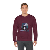 Space Exploration Crewneck Sweatshirt Unisex Heavy Blend Pullover Galaxy Earth Spaceship Astronomy Inspired Cosmic Science Lover Nerd Geek Astronaut Top