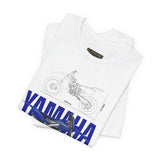 YZ Motocross Dirt Bike Blueprint Graphic Unisex Heavy Cotton Tee Off Road Racing Inspired Streetwear Gift for Riders and Bike Lovers