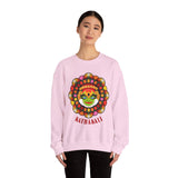 Kathakali Crewneck Unisex Sweatshirt Heavy Blend Pullover Kerala Traditional Dance Art Graphic Indian Culture Onam Festival Malayalam Heritage Design