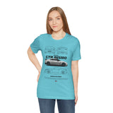 Silver Performance Coupe Artwork Unisex Heavy Cotton Tee High Speed Inspired Streetwear Graphic Shirt For Car Enthusiasts And Urban Lifestyle Fans