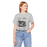 Futuristic Retro Sci Fi Time Travel Car Blueprint Art Unisex Heavy Cotton Tee Premium Streetwear For Vintage Car Lovers Collectors And Enthusiasts