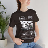 Futuristic Retro Sci Fi Time Travel Car Blueprint Art Unisex Heavy Cotton Tee Premium Streetwear For Vintage Car Lovers Collectors And Enthusiasts