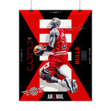 Air Ascent Glossy Poster Collector Edition Bold Motivational Wall Art Red Black Athletic Energy Modern Design For Gym Rooms Studios Offices And Ambitious Dreamers