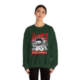 Happiness Is Not About Money Graphic Unisex Heavy Blend Crewneck Sweatshirt Bold Motivational Streetwear Pullover