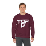 TopG Graphic Unisex Heavy Blend Crewneck Sweatshirt Black Motivational Hustler Streetwear Fitness Entrepreneur Alpha Mindset Pullover