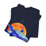 Ballena Cosmic Whale Art Unisex Heavy Cotton Tee Vibrant Geometric Ocean Design Premium Streetwear T Shirt Bold Marine Life Artwork Soft Comfortable Fit Perfect Gift for Nature Lovers and Creative...
