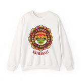 Kathakali Crewneck Unisex Sweatshirt Heavy Blend Pullover Kerala Traditional Dance Art Graphic Indian Culture Onam Festival Malayalam Heritage Design