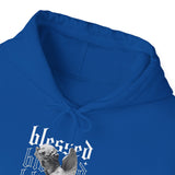 Blessed Angel Statue Graphic Unisex Heavy Blend Hooded Sweatshirt Gothic Streetwear Aesthetic Spiritual Bold Artistic Fashion Hoodie