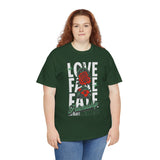 Love Fake Friendship Rose Graphic Unisex Heavy Cotton Tee Bold Statement Streetwear T Shirt Empowering Artistic Floral Design for Self Expression Perfect Gift for Friends Birthdays Parties Casual Wear