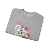 Blessed Praying Hands Floral Christian Graphic Unisex Heavy Blend Crewneck Sweatshirt Faith Inspired Religious Streetwear Bold Motivational Pullover