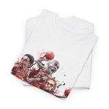 Legends On Court Unisex Heavy Cotton Tee Basketball Streetwear Graphic T Shirt Vibrant Athletic Art Design Perfect Gift For Sports Fans Players Gymwear Festivals And Urban Fashion Lovers