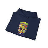 Halloween Cartoon Monsters Unisex Hoodie Cozy Streetwear Sweatshirt Spooky Fall Outfit Perfect for Halloween Parties and Cold Nights