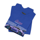 Porsche 911 GT3 RS Berry Purple Inspired Illustrated Sports Car Graphic T Shirt Luxury Performance Racing Streetwear Unisex Heavy Cotton Tee High Speed Motorsport Lifestyle Gift For Car Enthusiasts