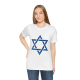 Star Of David Emblem Unisex Heavy Cotton Tee Spiritual Cultural Heritage Symbol Timeless Jewish Identity Graphic Shirt Meaningful Gift Casual Everyday Wear
