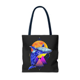 Ballena Cosmic Whale Art Eco Tote Bag Vibrant Geometric Ocean Design Durable Canvas Reusable Shopping Bag Premium Artistic Streetwear Accessory Perfect Gift for Nature Lovers Dreamers and Creative Thinkers
