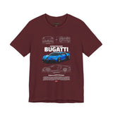 Blue Hypercar Artwork Unisex Heavy Cotton Tee High Speed Performance Inspired Streetwear Graphic Shirt For Car Enthusiasts And Automotive Art Collectors