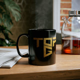 TopG Black Ceramic Coffee Mug Gold Print Motivational Hustler Alpha Mindset Entrepreneur Streetwear Lifestyle Tea Cup