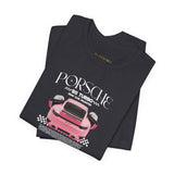 Luxury Pink Turbo Sports Car Inspired Graphic T Shirt Premium Supercar Aesthetic Streetwear Unisex Tee High Performance Auto Art Fashion For Car Lovers