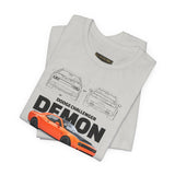 Firestorm Muscle Car Blueprint Design Unisex Heavy Cotton Tee Powerful Retro Performance Art Shirt for Streetwear Lovers & Collectors