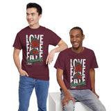 Love Fake Friendship Rose Graphic Unisex Heavy Cotton Tee Bold Statement Streetwear T Shirt Empowering Artistic Floral Design for Self Expression Perfect Gift for Friends Birthdays Parties Casual Wear