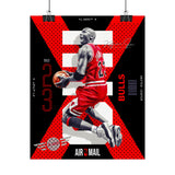Air Ascent Glossy Poster Collector Edition Bold Motivational Wall Art Red Black Athletic Energy Modern Design For Gym Rooms Studios Offices And Ambitious Dreamers