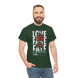 Love Fake Friendship Rose Graphic Unisex Heavy Cotton Tee Bold Statement Streetwear T Shirt Empowering Artistic Floral Design for Self Expression Perfect Gift for Friends Birthdays Parties Casual Wear