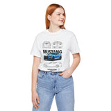 Blue Apex Muscle Coupe Blueprint Art Unisex Heavy Cotton Tee Powerful Street Machine Graphic Shirt for Car Lovers and Collectors