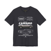 Iconic High Performance Muscle Car Blueprint Art Unisex Heavy Cotton Tee Premium Streetwear For Car Lovers Gearheads Collectors And Everyday Style