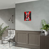 Air Ascent Glossy Poster Collector Edition Bold Motivational Wall Art Red Black Athletic Energy Modern Design For Gym Rooms Studios Offices And Ambitious Dreamers