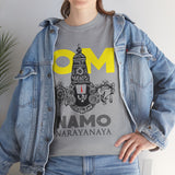 Om Namo Narayanaya Lord Vishnu Devotional Mantra Tshirt Spiritual Hindu Religious Graphic T Shirt For Men Women Bhakti Yoga Festival Wear Temple Visit Gift India