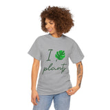 I Love Plants Unisex Heavy Cotton Tee Eco Friendly Botanical Leaf Nature Lover Green Gardening T Shirt Sustainable Plant Parent Gift For Gardeners