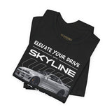 Japanese Performance Coupe Skyline Inspired Unisex Streetwear Tee High Speed Racing Car Graphic Shirt JDM Culture Drift Style Automotive Art Design For Car Lovers Urban Fashion