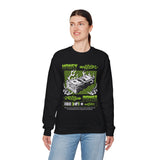 Money Power Unisex Heavy Blend Crewneck Sweatshirt Dollar Stack Neon Green Graphic Hustle Mindset Streetwear Motivational Pullover