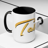 Tate Knight Logo Accent Coffee Mug 11oz 15oz Gold Foil Chess Horse Design Motivational Hustler Ceramic Cup Bold Luxury Inspired Streetwear Gift Drinkware