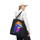 Ballena Cosmic Whale Art Eco Tote Bag Vibrant Geometric Ocean Design Durable Canvas Reusable Shopping Bag Premium Artistic Streetwear Accessory Perfect Gift for Nature Lovers Dreamers and Creative Thinkers